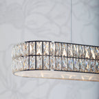 Verina 5-Light Crystal Chrome Bar Pendant