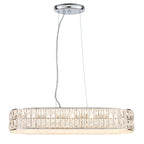 Verina 5-Light Crystal Chrome Bar Pendant