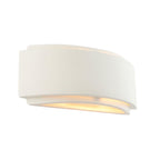 Gianna 1-Light Curved Ceramic Wall Light - White