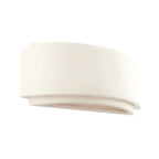 Gianna 1-Light Curved Ceramic Wall Light - White