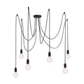 Studio Industrial 6-Light Pendant (Adjustable, Black)