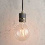 Urban Antique Brass Industrial Pendant Light (Adjustable Height)