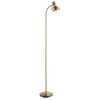 Amalfi 1-Light Reading Floor Lamp: Adjustable Head (Antique Brass)