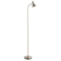Amalfi 1-Light Reading Floor Lamp: Adjustable Head (Satin Nickel)