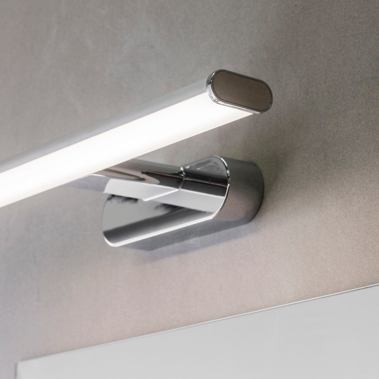 Moda 1-Light Chrome Over-Mirror Wall Light with Integrated LED Diffuser