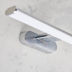 Moda 1-Light Chrome Over-Mirror Wall Light with Integrated LED Diffuser