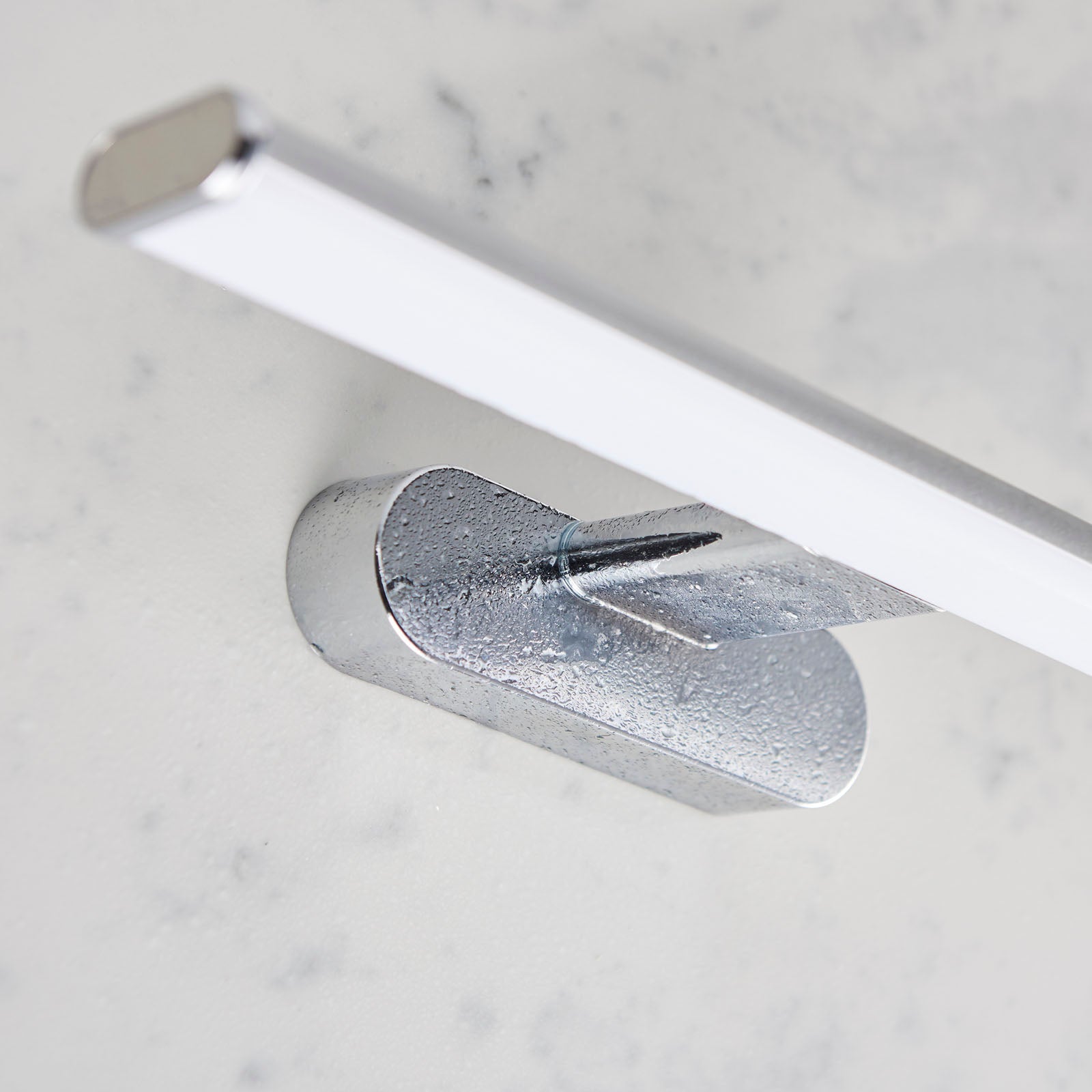 Moda 1-Light Chrome Over-Mirror Wall Light with Integrated LED Diffuser