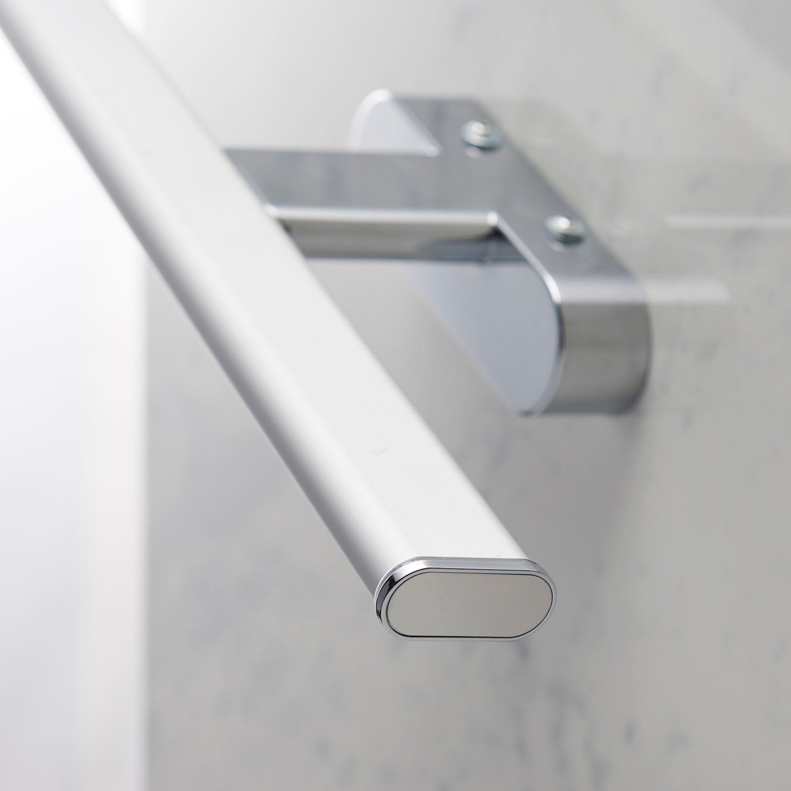 Moda 1-Light Chrome Over-Mirror Wall Light with Integrated LED Diffuser