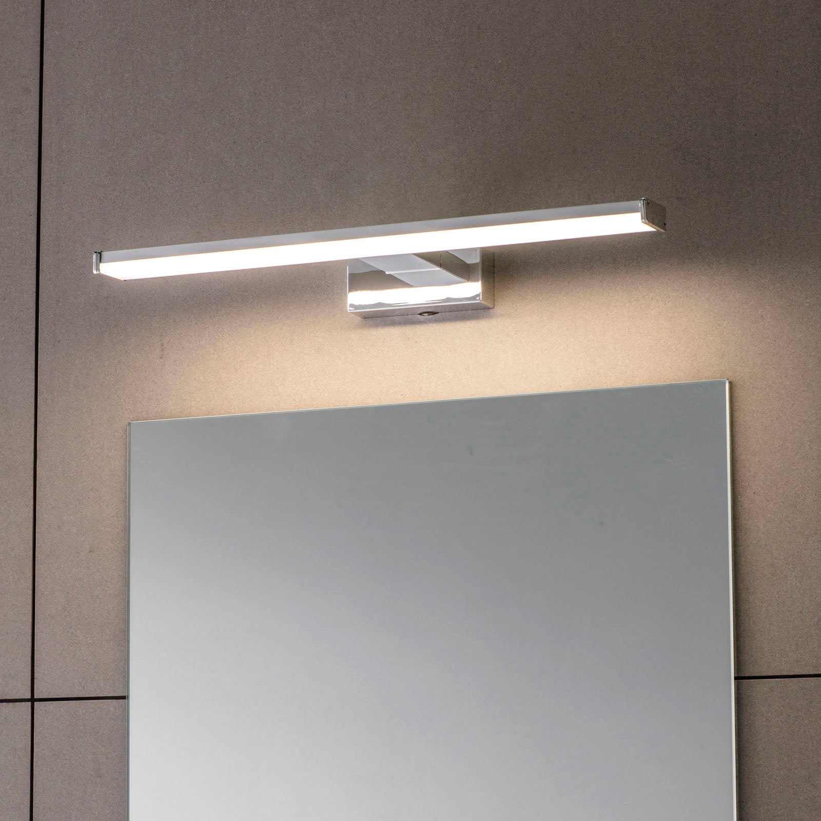 Axis 1-Light LED Bathroom Sconce: Modern Design (Chrome Finish)