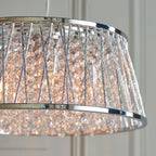 Sophia Polished Chrome & Clear Crystal 5-Light Pendant Light (G9 LED)