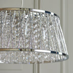 Sophia Polished Chrome & Clear Crystal 5-Light Pendant Light (G9 LED)