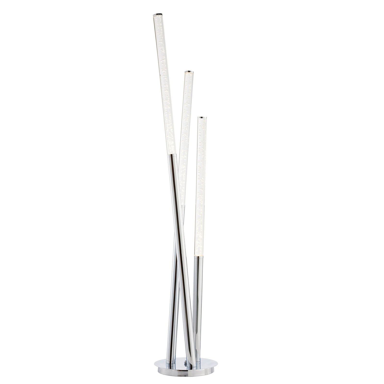 Glacier 3-Light Multi-Arm Floor Lamp - Polished Chrome