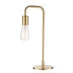 Rubens Brushed Brass Mid-Century Table Lamp (Modern)