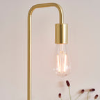 Rubens Brushed Brass Mid-Century Table Lamp (Modern)