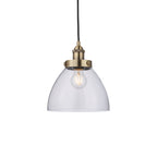Hansen Antique Brass Industrial Pendant Lamp