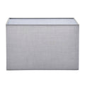 Rectangular Cool Grey Fabric Lamp Shade (Modern)