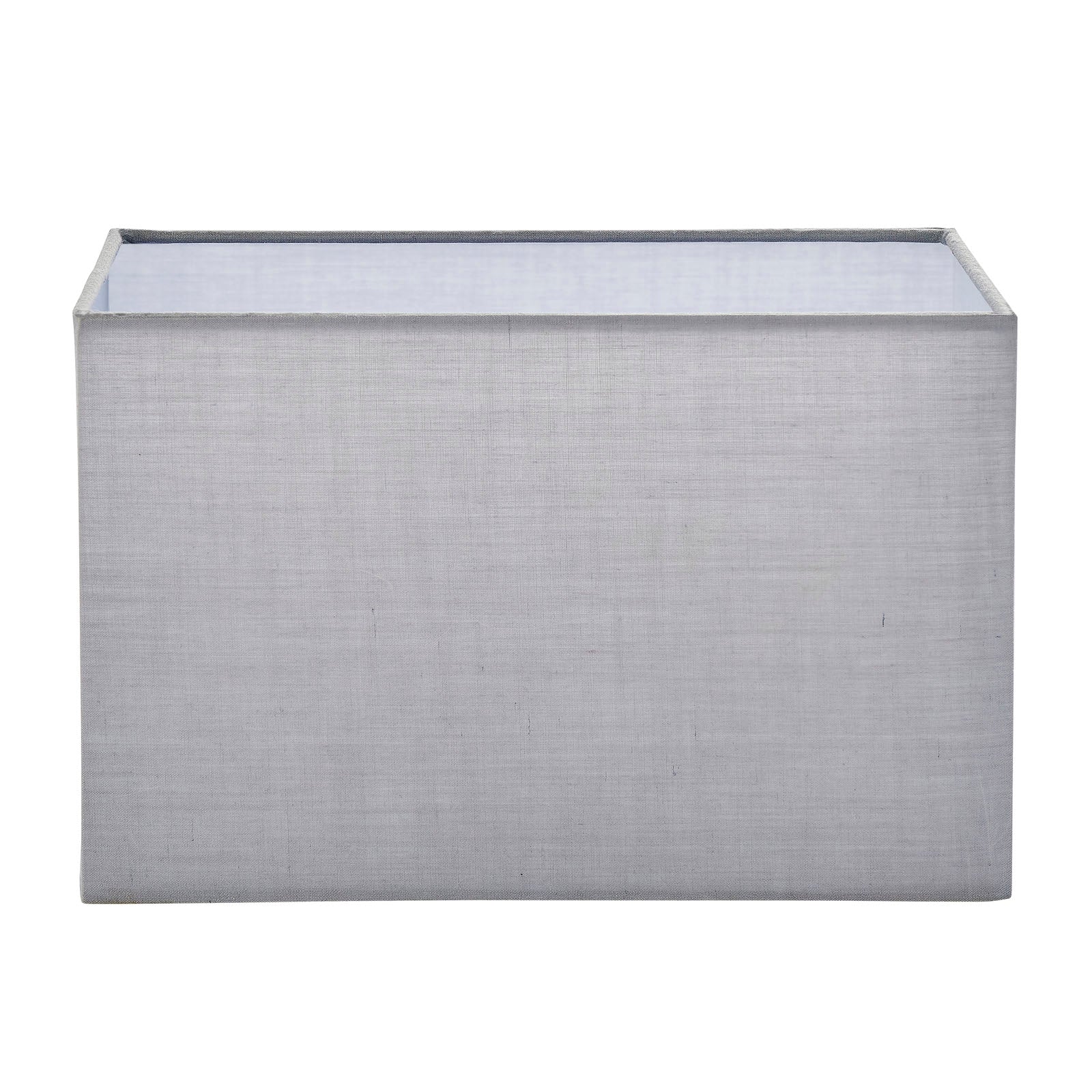 Rectangular Cool Grey Fabric Lamp Shade (Modern)