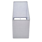 Rectangular Cool Grey Fabric Lamp Shade (Modern)