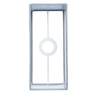 Rectangular Cool Grey Fabric Lamp Shade (Modern)