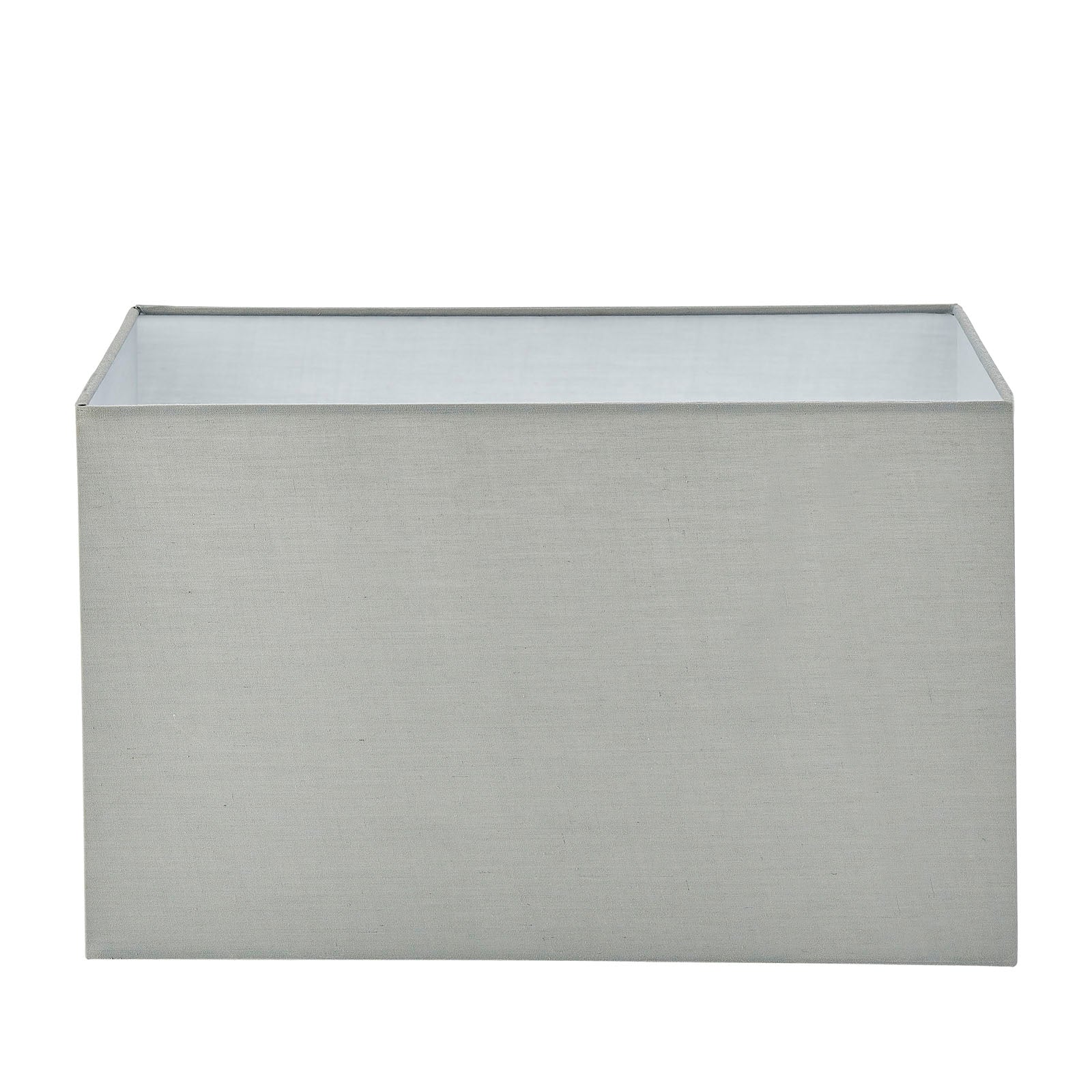Rectangular Cool Grey Fabric Lamp Shade (Modern)