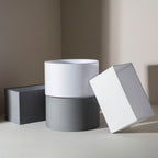 Rectangular Cool Grey Fabric Lamp Shade (Modern)