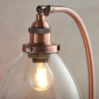 Hansen Aged Copper Adjustable Industrial Table Lamp