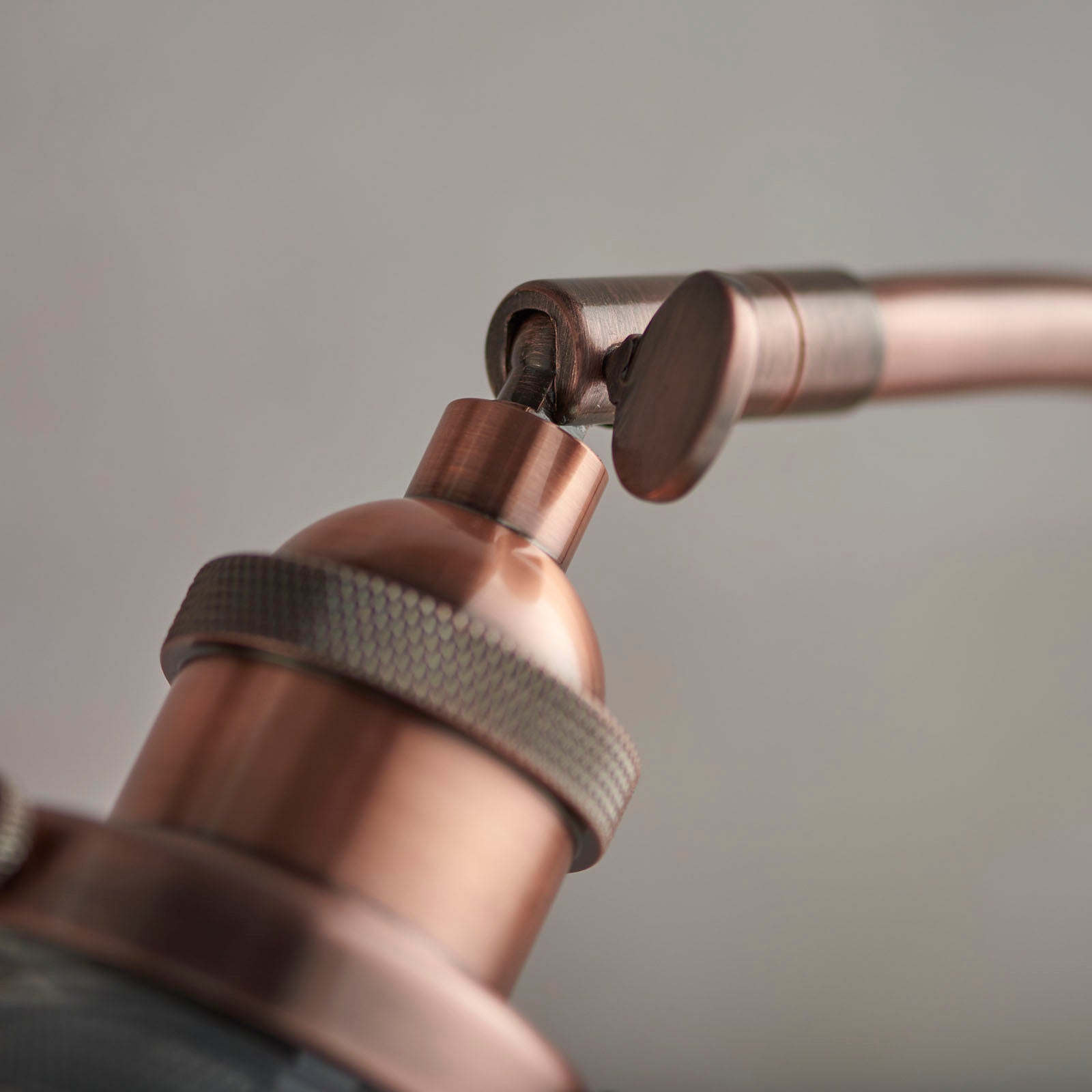 Hansen Aged Copper Adjustable Industrial Table Lamp