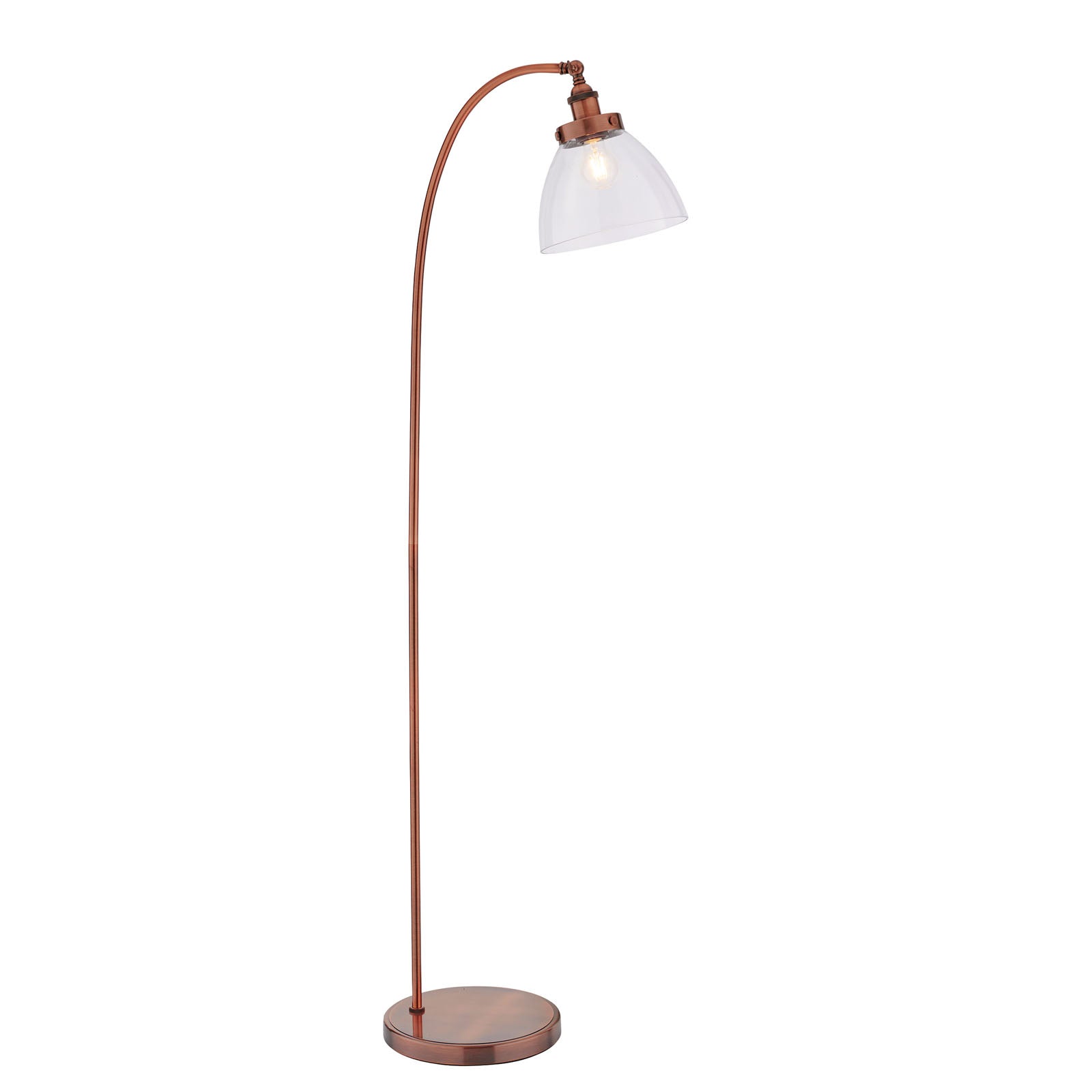 Hansen 1-Light Aged Copper Adjustable Floor Lamp