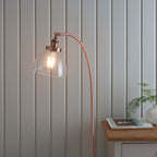Hansen 1-Light Aged Copper Adjustable Floor Lamp