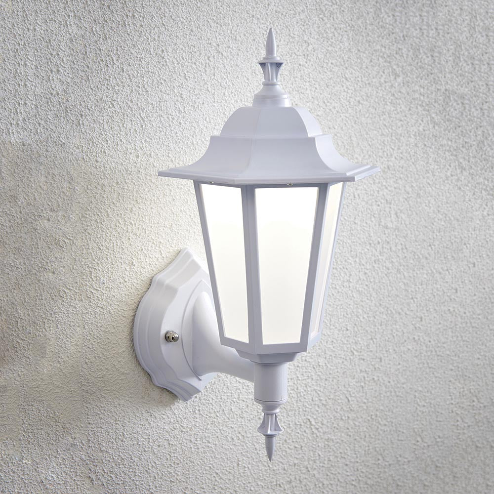 Evesham 1lt Wall IP44 7W - Matt White