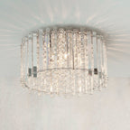 Hanna 4-Light High-Quality Clear Crystal Flush Mount Ceiling Light