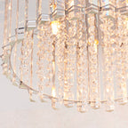 Hanna 4-Light High-Quality Clear Crystal Flush Mount Ceiling Light