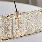 Celeste Modern 2-Light Chrome Pendant Light with Clear Crystals (LED)