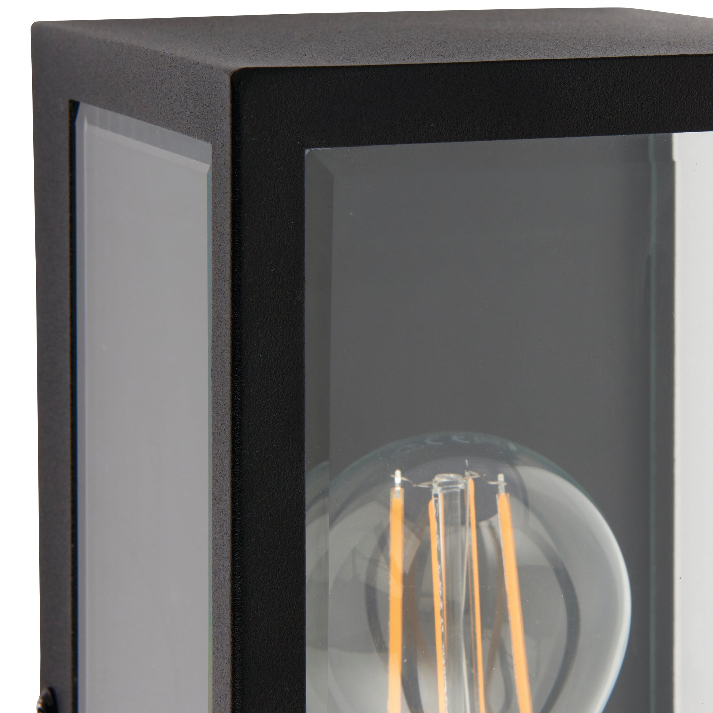 Breton wall Black IP44 28W