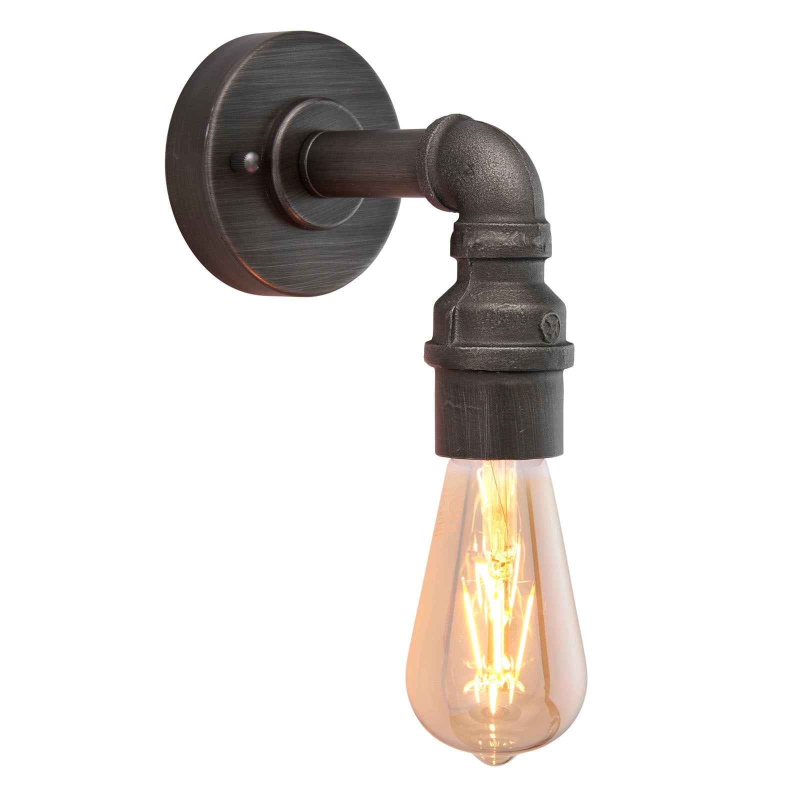 Pipe Industrial Single Wall Light (Exposed Pipe Design)