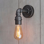 Pipe Industrial Single Wall Light (Exposed Pipe Design)