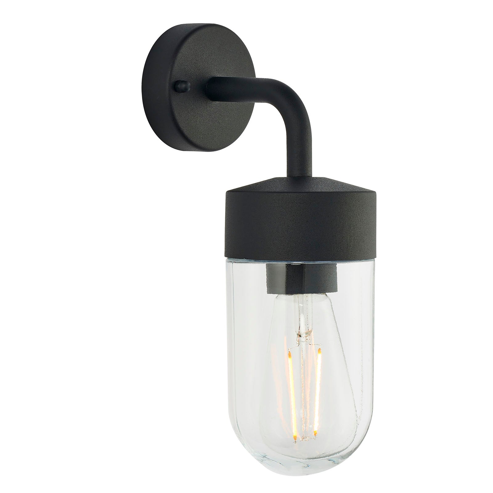 North Matt Black Nautical Wall Light