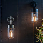 North Matt Black Nautical Wall Light