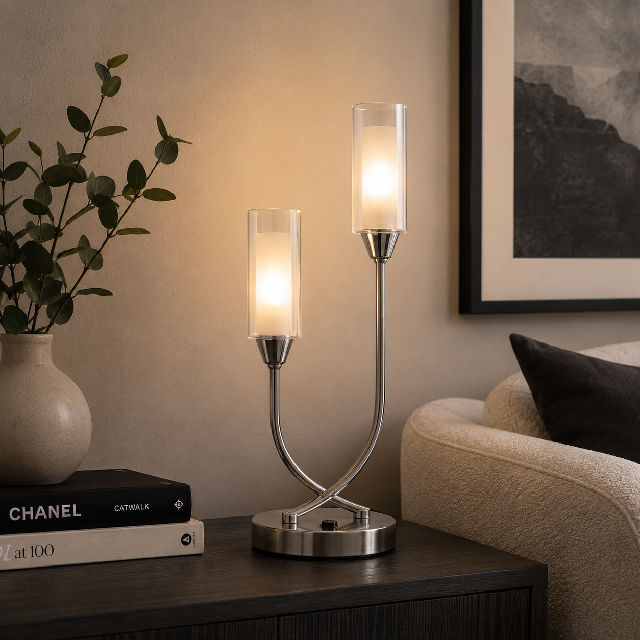 Canarina Table Lamp - Chrome