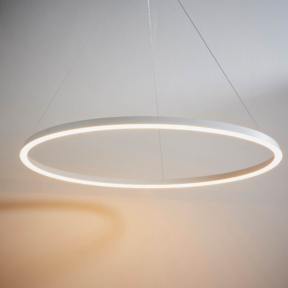 Staten Pendant White Integral LED Ring