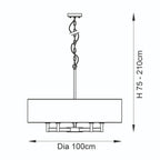 Grande 5 Light Pendant