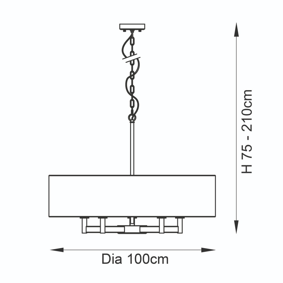 Grande 5 Light Pendant