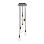 Studio Industrial 6-Light Pendant (Adjustable, Modern Metal)