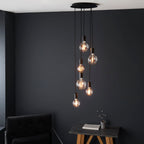 Studio Industrial 6-Light Pendant (Adjustable, Modern Metal)