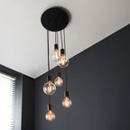 Studio Industrial 6-Light Pendant (Adjustable, Modern Metal)
