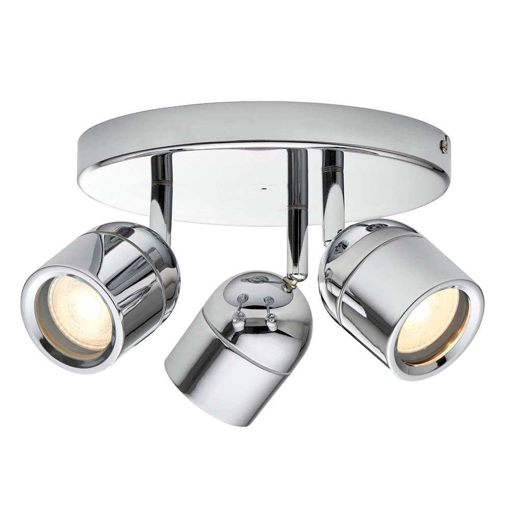 Knight 3lt Round IP44 - Chrome