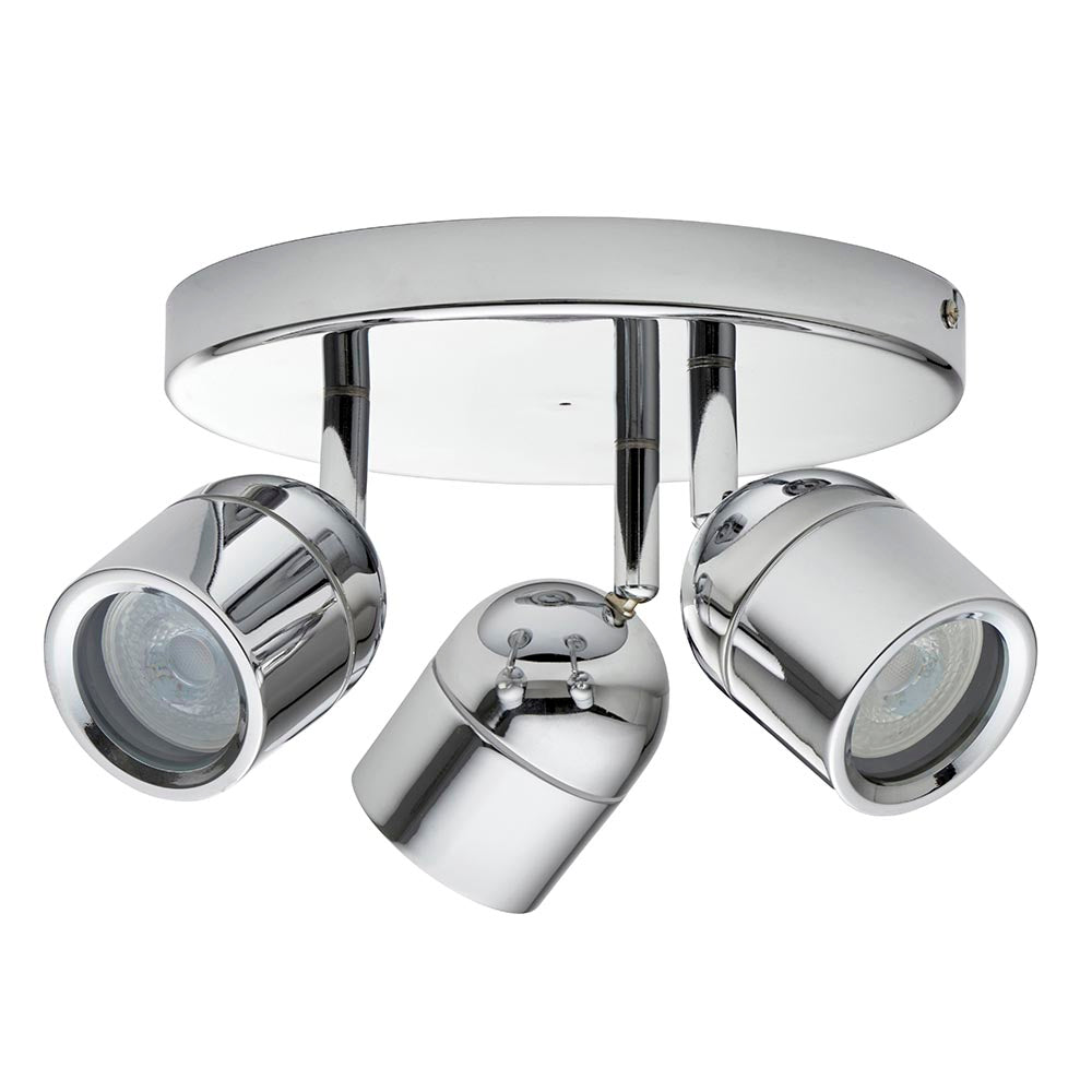 Knight 3lt Round IP44 - Chrome
