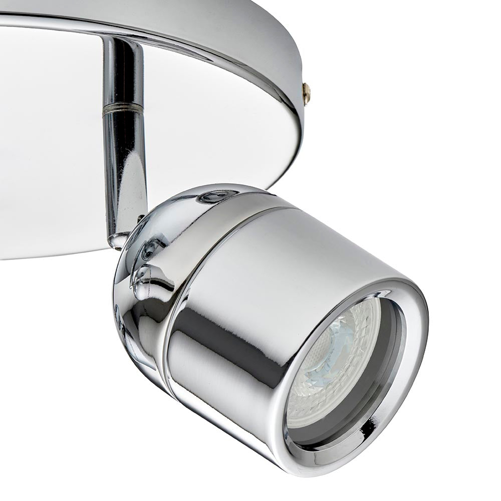 Knight 3lt Round IP44 - Chrome