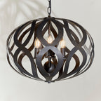 Sirolo 3-Light Black Antique Bronze Pendant Light