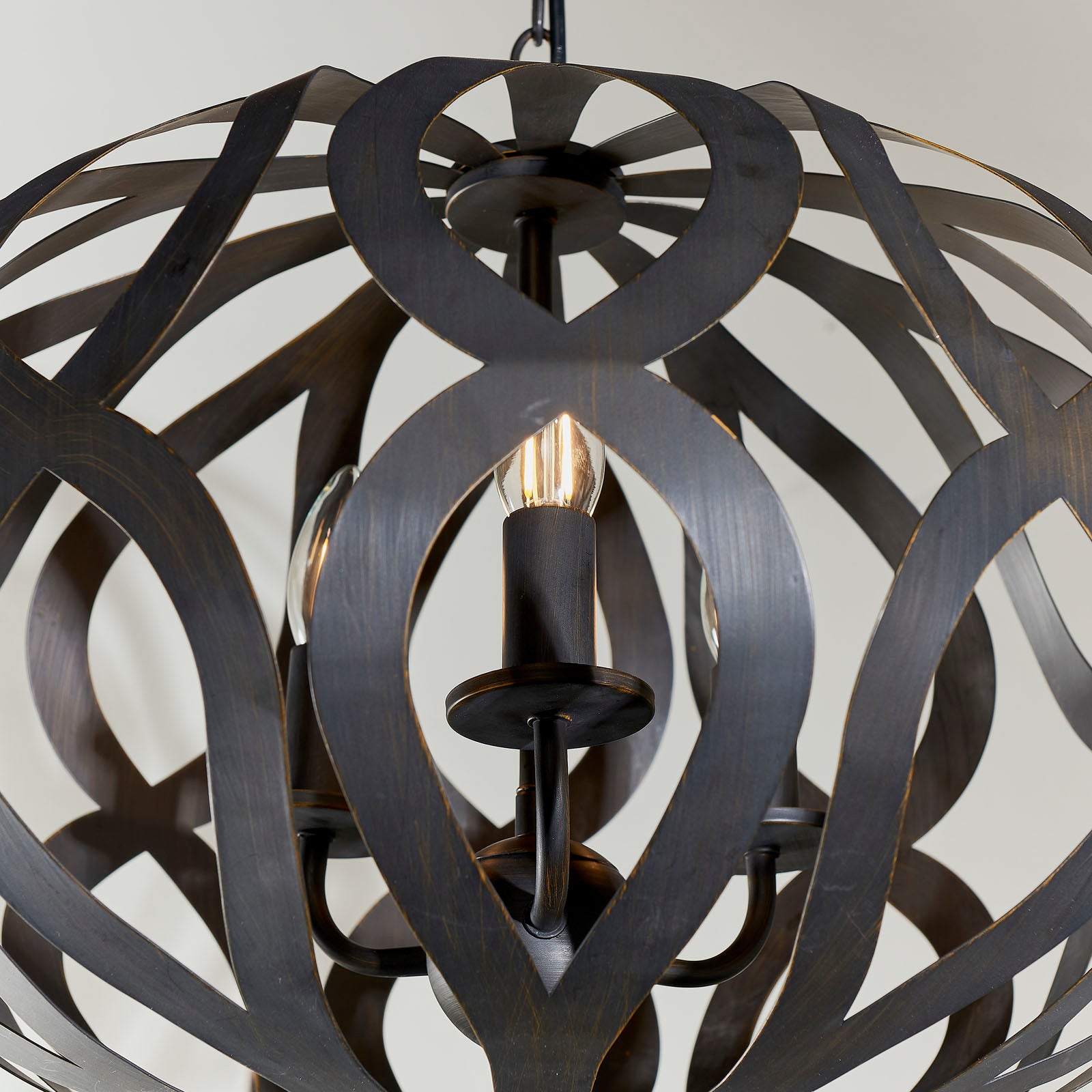 Sirolo 3-Light Black Antique Bronze Pendant Light